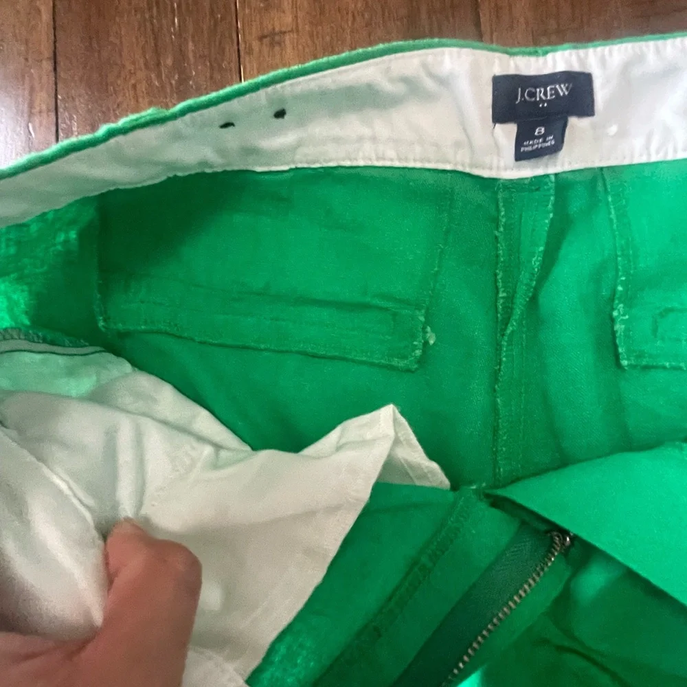 J. Crew Green High Waist Tailored Shorts - Picture 13 of 16